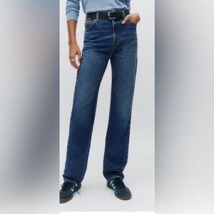 REFORMATION Abby High Waisted Straight Cut Jeans
